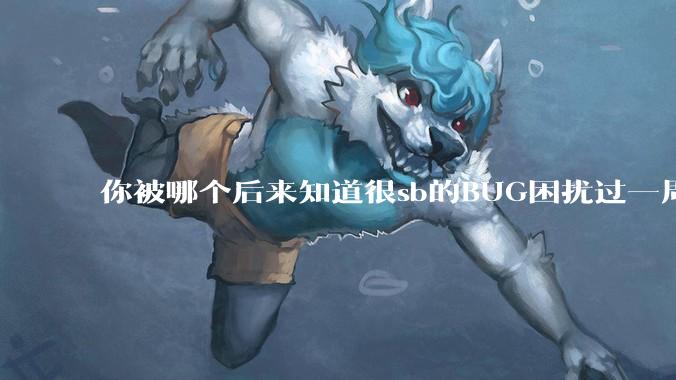 你被哪个后来知道很sb的BUG困扰过一周以上吗？
