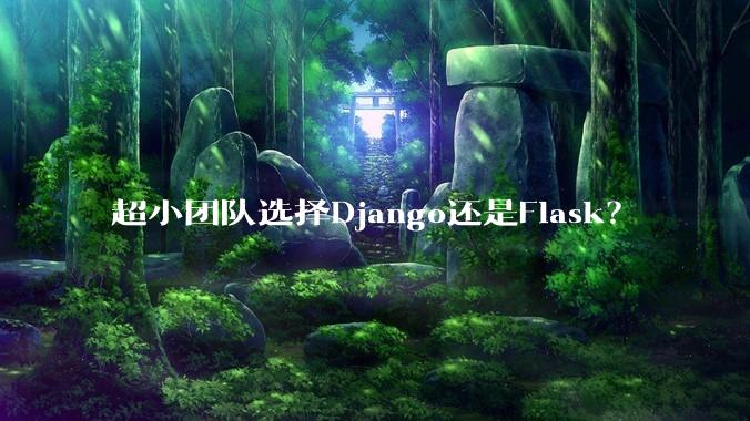 超小团队选择Django还是Flask？