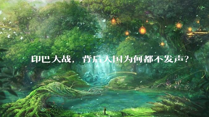 印巴大战，背后大国为何都不发声？