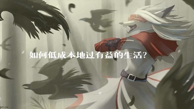 如何低成本地过有益的生活？