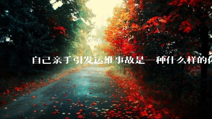 自己亲手引发运维事故是一种什么样的体验？